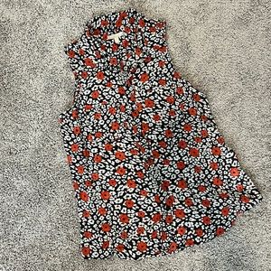 Banana Republic Sheer Button Down Blouse